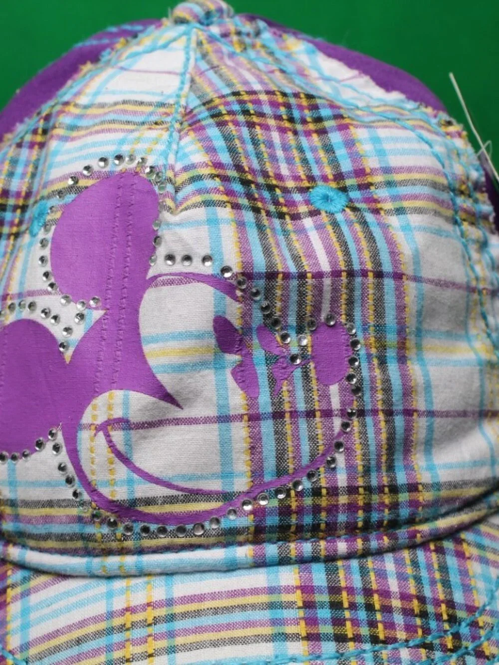 Disney Parks Mickey Mouse Bedazzled Hook Youth Cap Adjustable